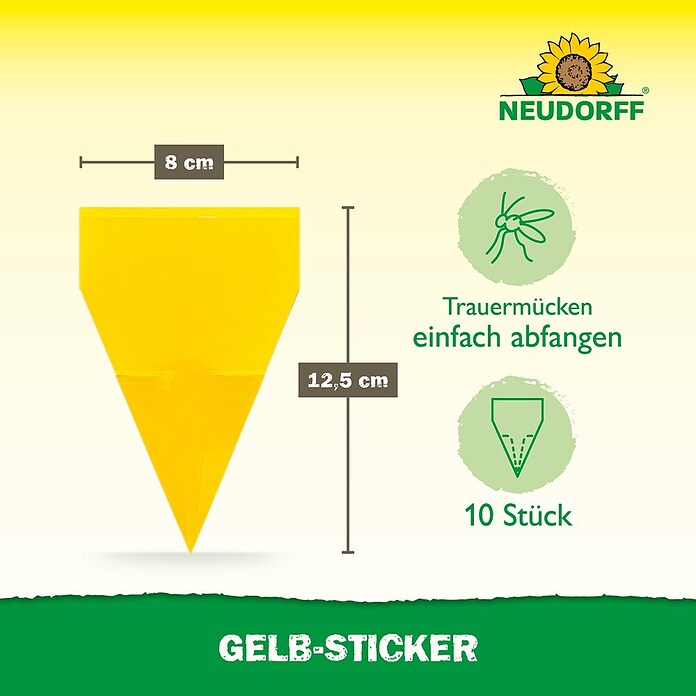 Neudorff Gelb-Sticker (10 Stk.)