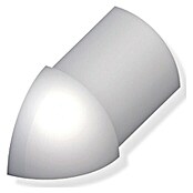 Kwartronde buitenhoek (Roestvrij staal, Zilver, Hoogte: 8 mm)