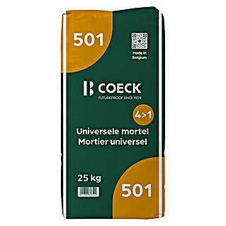 Coeck Universele mortel 4 in 1 (25 kg, Verbruik per cm laagdikte: 18 kg/m²)