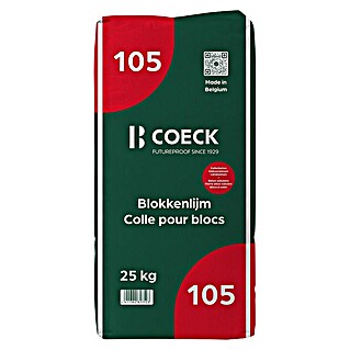 Coeck Lijm voor cellenbeton- en bouwblokken (25 kg, Verbruikshoeveelheid per m²: 4 kg - 5 kg)