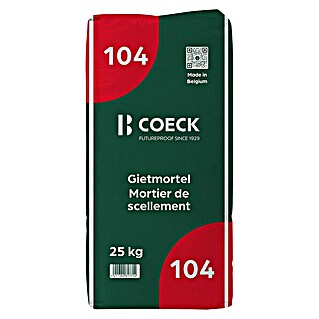 Coeck Gietmortel (25 kg, Verbruik per cm laagdikte: 20 kg/m²)