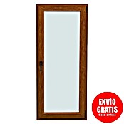 Oknum Balconera practicable de PVC (90 x 200 cm, Apertura: Derecha, Roble oscuro)