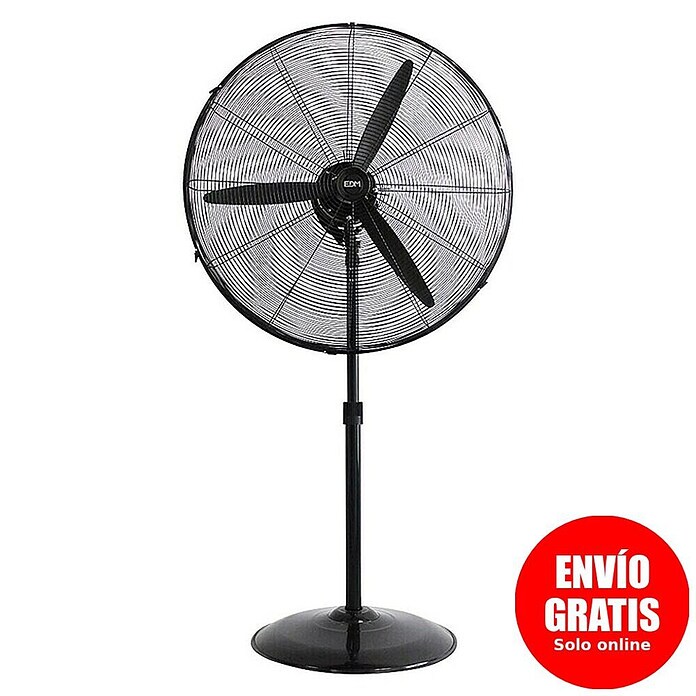EDM Ventilador de pie industrial (Negro, 66 cm) | BAUHAUS