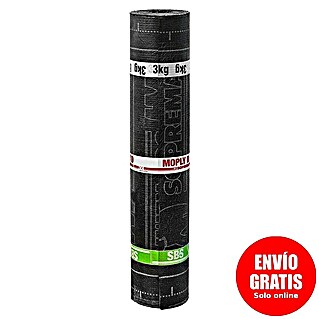 Soprema Lámina asfáltica Moply D FV (Negro, 3 kg, An x L: 1 x 13 m)