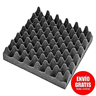 Bur2000 Placa absorbente acústica Silence Onda (50 x 50 x 3 cm, Espuma de PU)