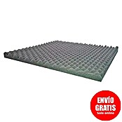 Bur2000 Placa absorbente acústica Silence Onda Autoadhesiva (50 x 50 x 3 cm, Espuma de PU) | BAUHAUS