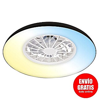 Briloner Ventilador de techo Windora (Blanco/Negro, 24 W, 48,5 cm)