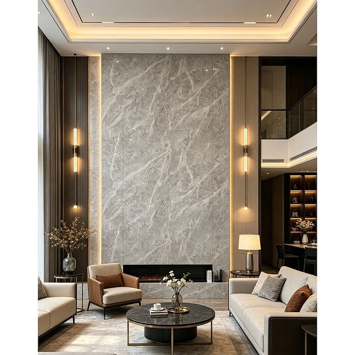 Panelna plošča Silver Mist  (122 x 260 cm, Srebrna) | 3685 - Wasserfeste Wandelemente | EAFL - Wandverkleidungen/Riemchen | EAF - Fliesen | EA - Fliesen | E - Fliesen | BAUHAUS