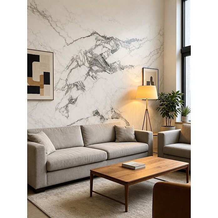 Panelna plošča Calacatta Folden  (122 x 260 cm, Marmorno siva) | 3685 - Wasserfeste Wandelemente | EAFL - Wandverkleidungen/Riemchen | EAF - Fliesen | EA - Fliesen | E - Fliesen | BAUHAUS