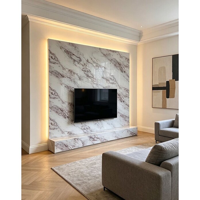Panelna plošča Ice Berg  (122 x 260 cm, Marmorno rjava) | 3685 - Wasserfeste Wandelemente | EAFL - Wandverkleidungen/Riemchen | EAF - Fliesen | EA - Fliesen | E - Fliesen | BAUHAUS