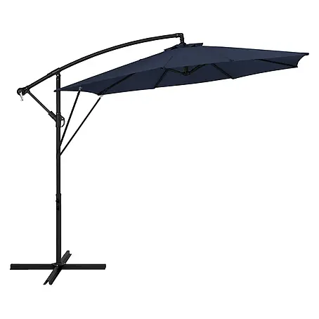 ML-Design  Ampelschirm rund Gartenschirm UV50+ Sonnenschutz wasserabweisend 360° drehbar & neigbar