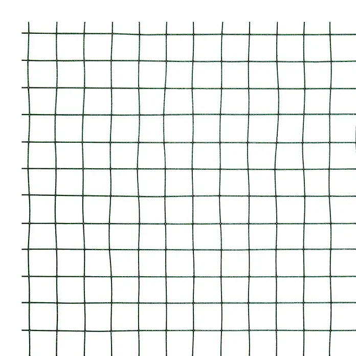 ECD Germany Maschendrahtzaun Grün Maschendrahtzaun 1x10 m Maschengröße 19x19mm Drahtstärke 0,75 mm - Grün - Grünes, quadratisches Gittergeflecht, ideal für Gartenzäune oder Pflanzenstützen.