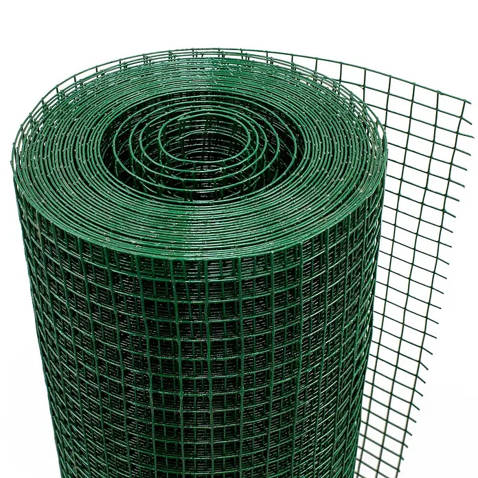 ECD Germany Maschendrahtzaun Grün Maschendrahtzaun 1x10 m Maschengröße 25x25mm Drahtstärke 1,05 mm - 1.000 x 100 cm, Grün - Gerollter grüner Drahtzaun, ideal für Zäune und Gartenbegrenzungen.