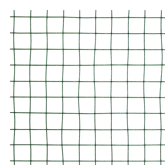 ECD Germany Maschendrahtzaun Grün Maschendrahtzaun 1x10 m Maschengröße 25x25mm Drahtstärke 0,9 mm - Grün - Grünes Drahtgeflecht mit quadratischem Gittermuster, ideal für Gartenzäune.