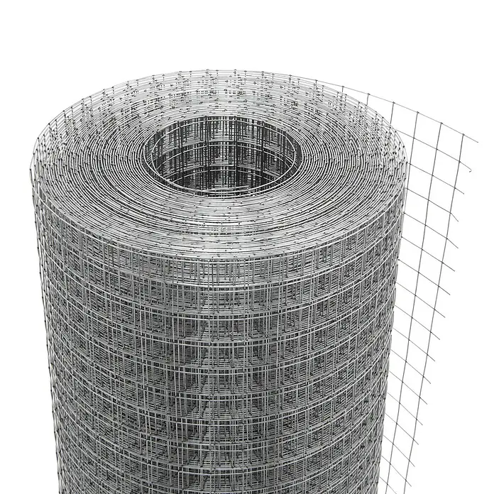 ECD Germany Maschendrahtzaun Grau Maschendrahtzaun 1x25 m Maschengröße 25x25mm Drahtstärke 0,9 mm - Grau - Silbergraue Rolle aus geschweißtem Drahtgeflecht.