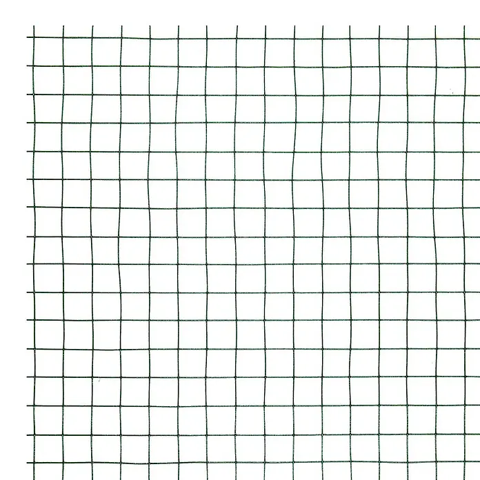 ECD Germany Maschendrahtzaun Grün Maschendrahtzaun 1x25 m Maschengröße 12x12mm Drahtstärke 0,7 mm - 2.500 x 100 cm, Grün - Grünes Kunststoffgitter, geeignet als Gartenzaun oder Pflanzenstütze.