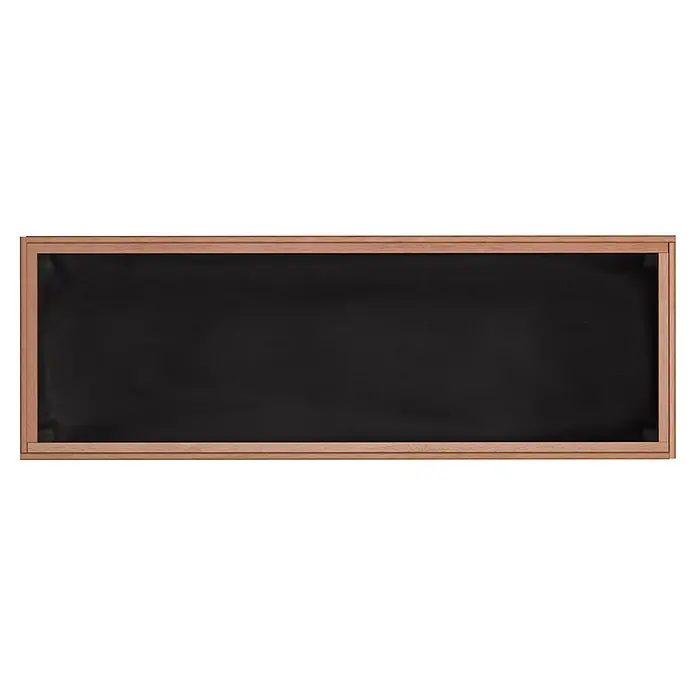 Dobar Hochbeet - L x B x H: 117 x 40 x 80 cm, Holz, Braun - Leere schwarze Tafel mit hellbraunem Holzrahmen, bereit zum Beschreiben.