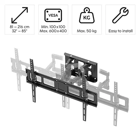 Hama  TV-Wandhalterung 813 cm (32") - 2159 cm (85") Ausziehbar Neigbar Schwenkbar