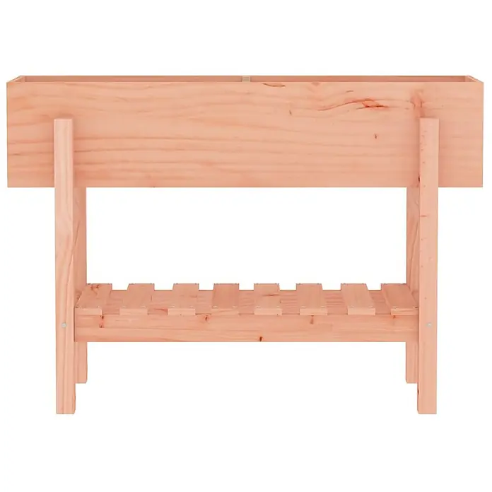 Furnicato Hochbeet - 30 x 101 x 69 cm, Holz, Natürliches Douglasie - Pflanzkasten aus hellem Holz mit unterer Lattenablage.