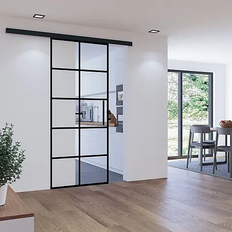 Inova  Glasschiebetür Loft Komplettset 1025 x 2200 mm 10 Felder