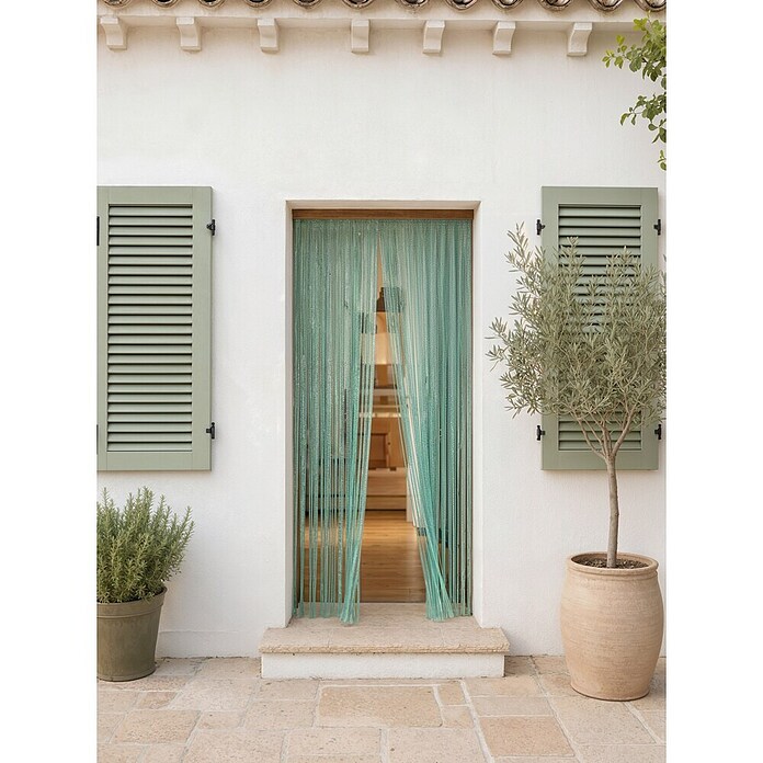 Cortina para puerta Palermo (Verde, An x Al: 90 x 210 cm) | BAUHAUS