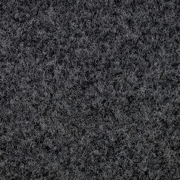 Rasenteppich Park - L x B: 100 x 100 cm, Anthrazit, Mit Drainagenoppen - Dunkelgraue, dicht geschlungene Teppich- oder Mattenstruktur.