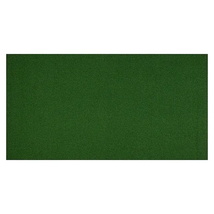 Rasenteppich Park - L x B: 100 x 100 cm, Moosgrün, Mit Drainagenoppen - Dunkelgrüne, fein strukturierte Oberfläche.