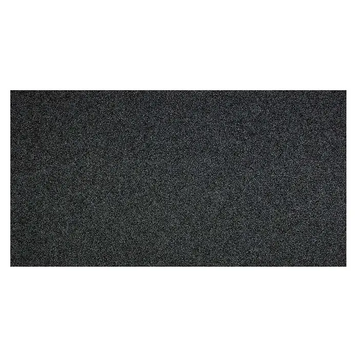 Rasenteppich Park - L x B: 100 x 100 cm, Anthrazit, Mit Drainagenoppen - Texturierter dunkelgrauer Filzstoff.