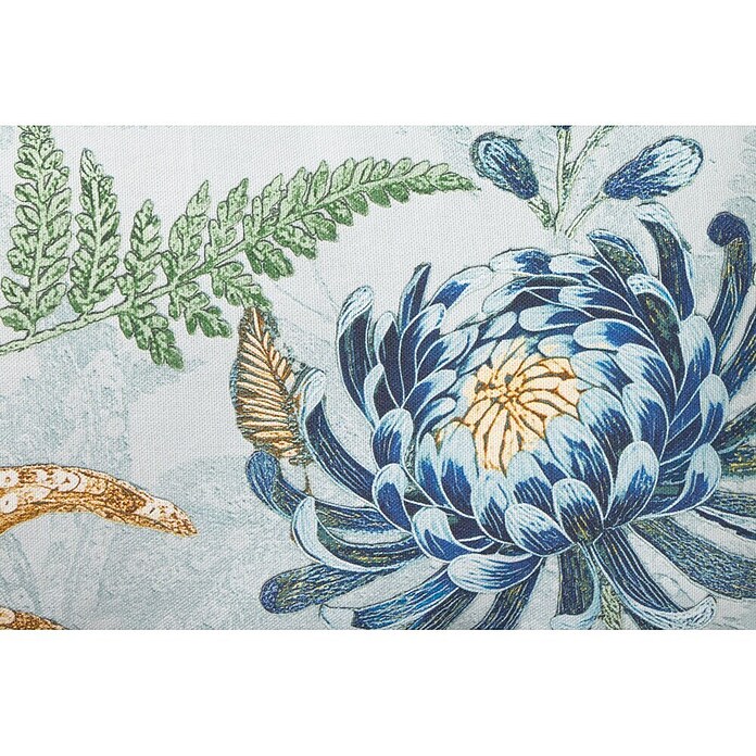 Cojín Floral lentejuelas (Azul, 50 x 30 cm, 1 ud.) | BAUHAUS