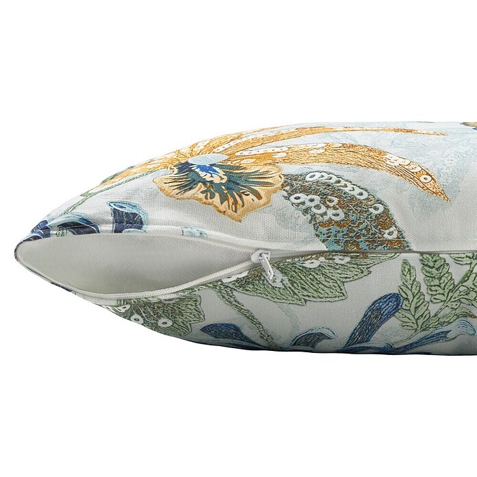 Cojín Floral lentejuelas (Azul, 50 x 30 cm, 1 ud.) | BAUHAUS