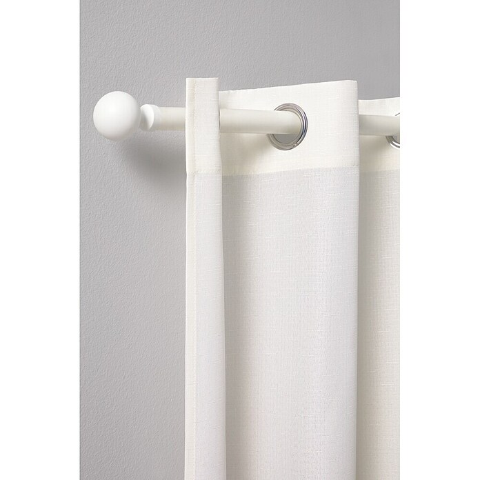 Visillo para ventana Lille Set de 2 uds (An x Al: 140 x 260 cm, 100% poliéster, Blanco, 2 ud.) | BAUHAUS