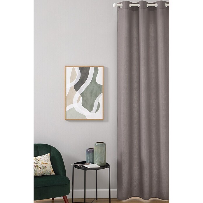 Visillo para ventana Lille Set de 2 uds (An x Al: 140 x 260 cm, 100% poliéster, Gris, 2 ud.) | BAUHAUS