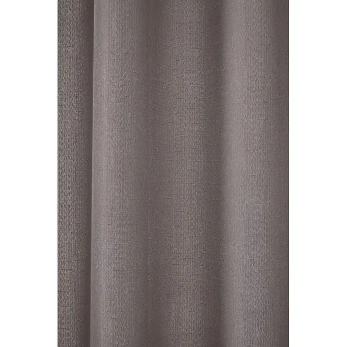 Visillo para ventana Lille Set de 2 uds - An x Al: 140 x 260 cm, 100% poliéster, Gris, 2 ud. - Cortina gris con un tejido texturizado visible, aspecto de lino y sutiles pliegues verticales.