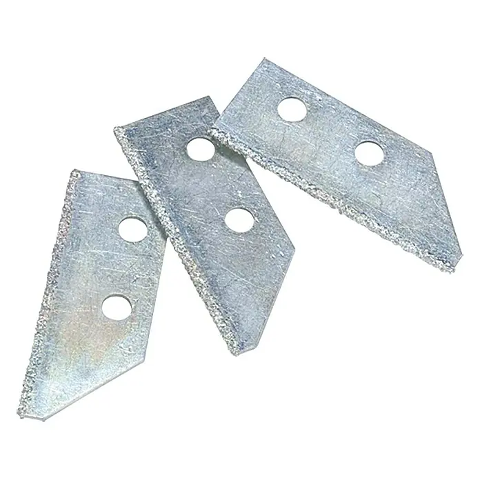 Heka Ersatzblatt für Fugenreiniger - 3 Stk., Hartmetall - Drei Diamant Schleifscheiben für Winkelschleifer, ideal zum Schneiden von Glas, Keramik und Fliesen. Mit Löchern für einfache Montage.