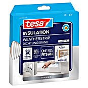 tesa MOLL Silikondichtung Premium Flexible (Transparent, 6 m x 9 mm x 7 mm, Geeignet für: Spaltenbreiten 1 - 7 mm)