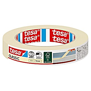 Tesa Classic Maler-Kreppband (50 m x 19 mm)