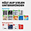 Tesa Moon WC-Bürstengarnitur (Mit Halterung, Metall, Schwarz) | BAUHAUS