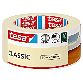 Tesa Classic Maler-Kreppband (50 m x 50 mm)