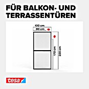 Tesa Puerta con protección contra insectos Falt (Antracita, Montaje de la mosquitera: Pinzas) | BAUHAUS