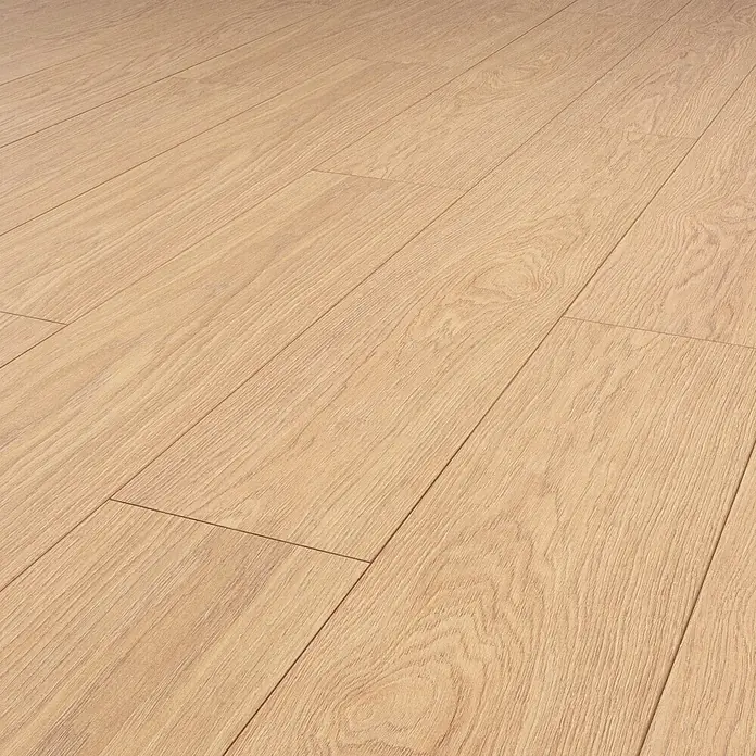 Krono Original Laminat Durastar - Natural Darcy Oak, Landhausdiele, 1.288 x 245 x 9 mm - Helle Holzfußbodenbretter mit natürlicher Maserung.