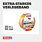 Tesa Verlegeband (25 m x 50 mm, Beidseitig selbstklebend, Geeignet für: Fußbodenheizung)