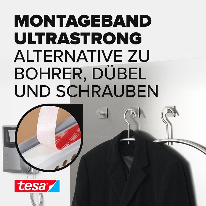 Tesa Powerbond Montageband Ultra Strong (5 m x 19 mm)