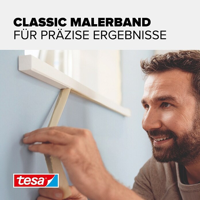 Tesa Classic Maler-Kreppband (50 m x 50 mm)