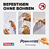 Tesa Verstellbarer Klebenagel (Geeignet für: Tapeten, Belastbarkeit: 2 kg, 2 Stk., Weiß)