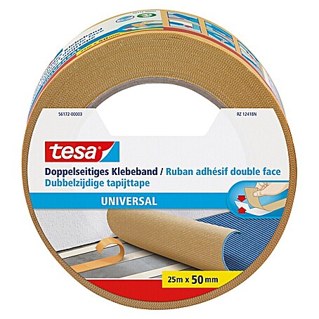 Tesa Doppelseitiges Klebeband Universal (25 m x 50 mm)