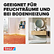 tesa Verlegeband (10 m x 50 mm, Beidseitig selbstklebend, Geeignet für: Fußbodenheizung)