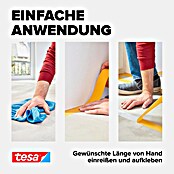 tesa Verlegeband (10 m x 50 mm, Beidseitig selbstklebend, Geeignet für: Fußbodenheizung)