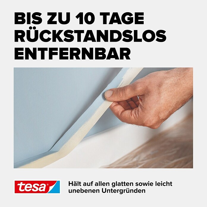 Tesa Classic Maler-Kreppband (50 m x 50 mm)
