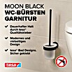 Tesa Moon WC-Bürstengarnitur (Mit Halterung, Metall, Schwarz) | BAUHAUS