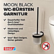 Tesa Moon WC-Bürstengarnitur (Mit Halterung, Metall, Schwarz) | BAUHAUS